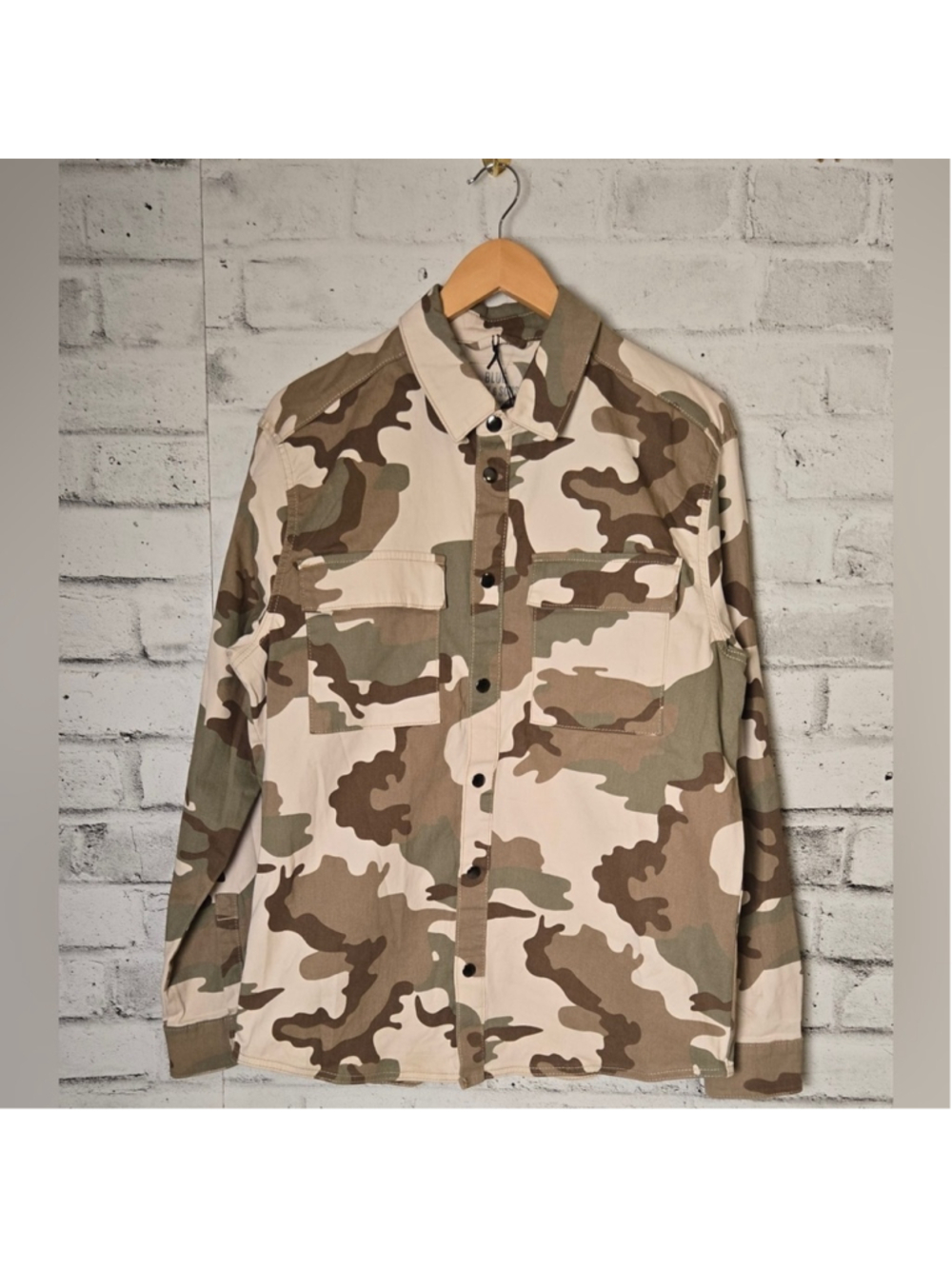 Only & Sons Desert Camo Utility Shirt Jacket Shacket NWT Medium